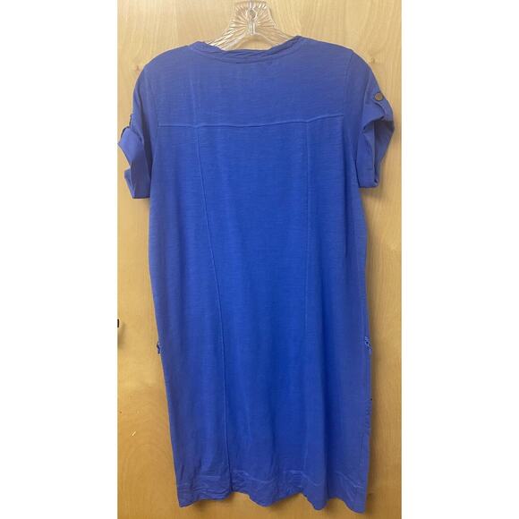 Calvin Klein Women’s T Shirt Short Dress Size Small Blue Short Sleeve - Picture 2 of 7